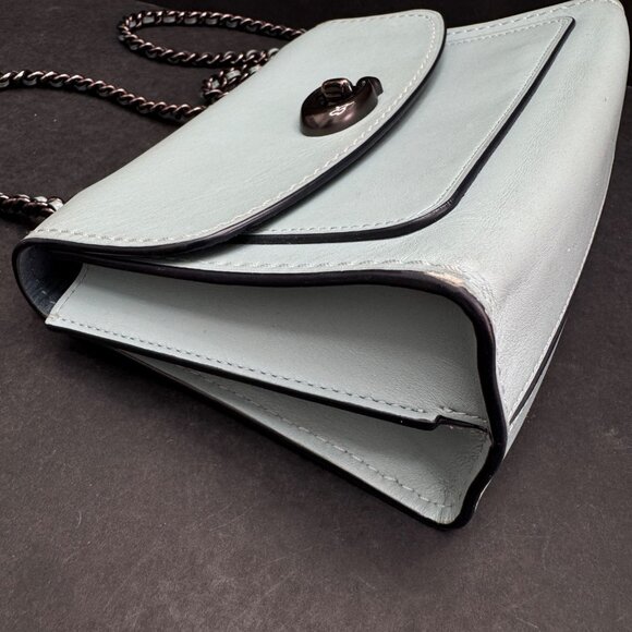 Coach Parker Light Blue Shoulder Bag Crossbody Purse - Picture 10 of 15